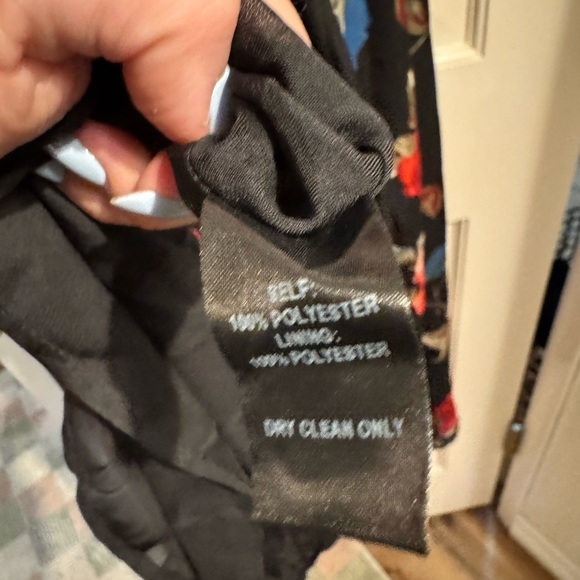 NEW Lulus I Care Black Floral Maxi Dress Off Shoulder Formal Black Red Small NWT - Picture 10 of 10